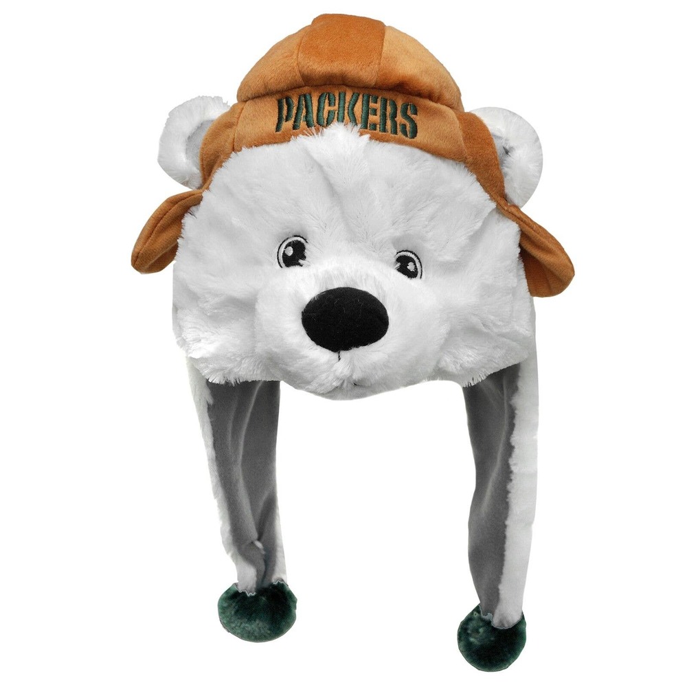 NEW NFL Green Bay Packers Mascot Themed Dangle Hat